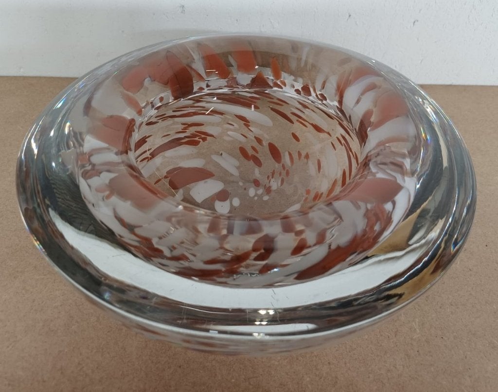 Royal Leerdam Crystal schaal - Douwe Egberts, Antiek en Kunst, Ophalen of Verzenden