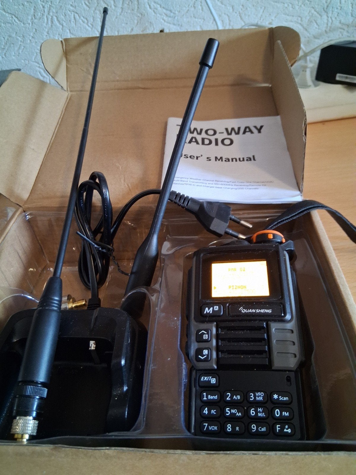 Quansheng UV-K5(8) Portofoon: 27MHz, 2m en meer, Ophalen of Verzenden, Zo goed als nieuw, 15 km of meer, Portofoon of Walkie-talkie