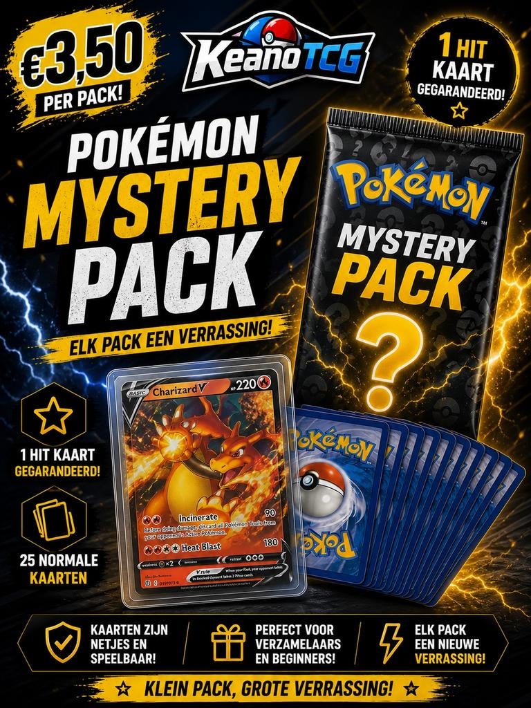 Pokemon Mystery Pack (Favoriete pokemon), Ophalen of Verzenden, Nieuw, Meerdere kaarten, Foil