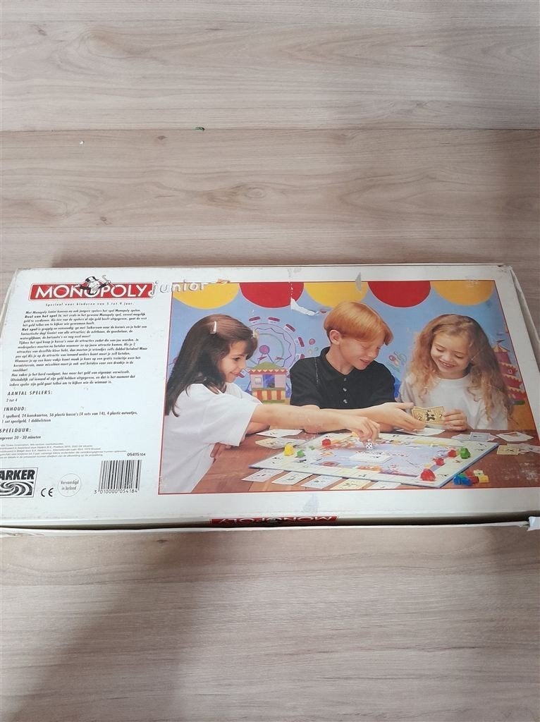 Monopoly Junior lange doos - parker - s5071, Verzenden, Zo goed als nieuw