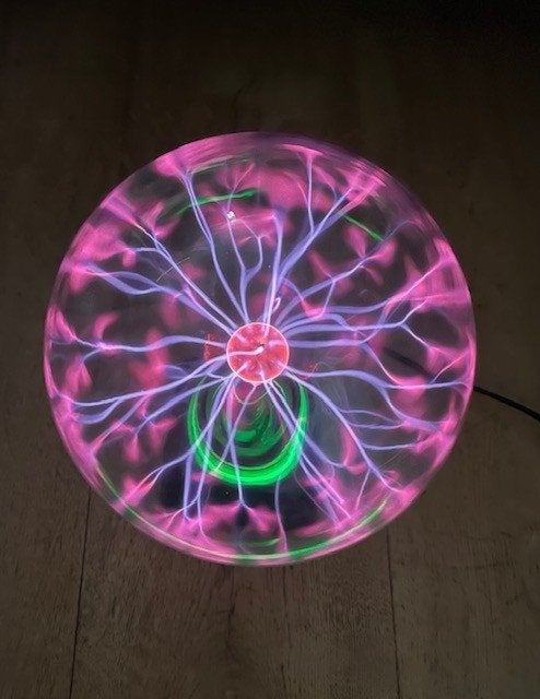 Plasmabol (laserbol) met muziekfunctie, 30cm, zgan, Huis en Inrichting, Lampen | Losse lampen, Ophalen, Overige typen, Overige fittingen