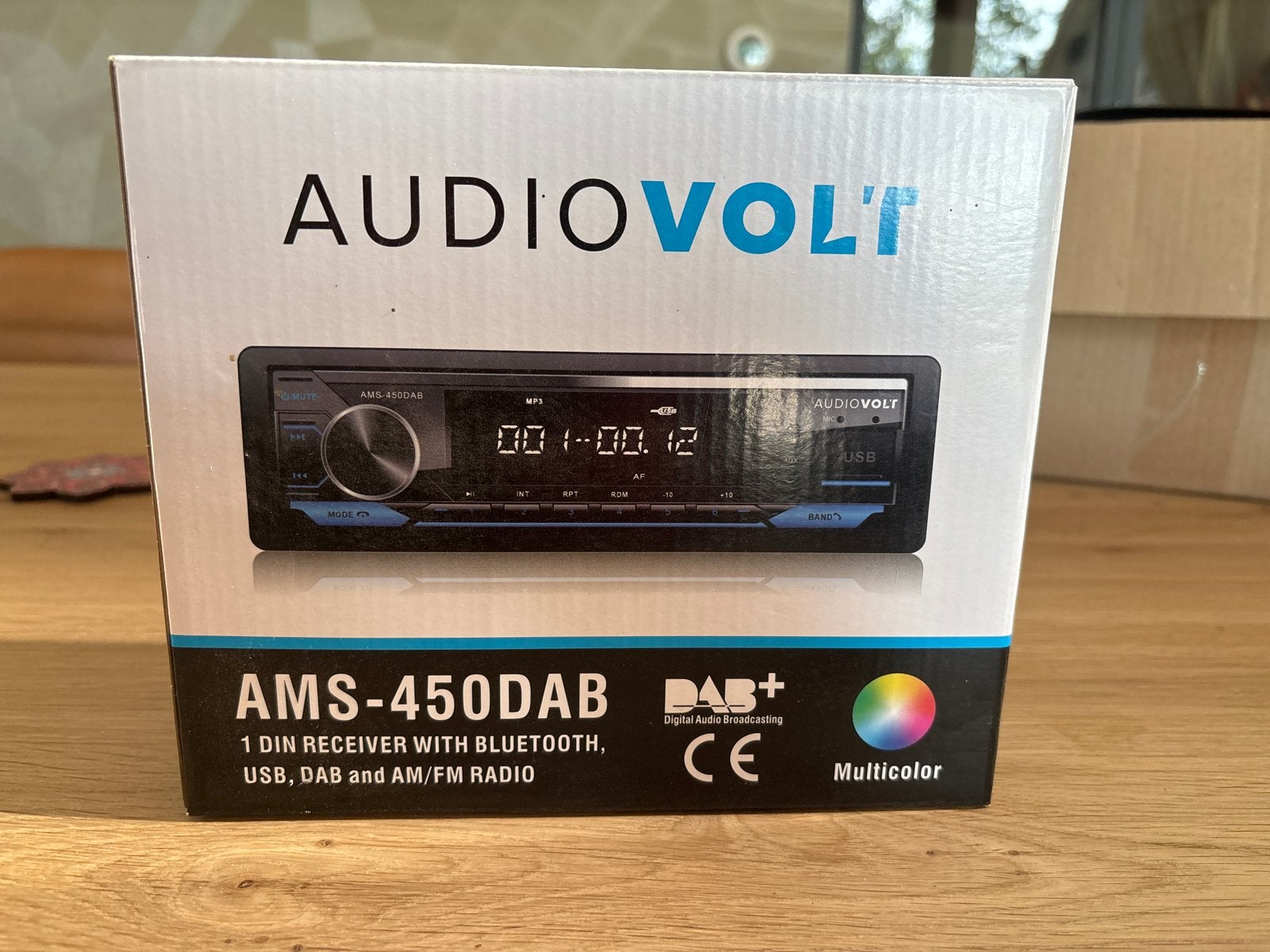 AudioVolt AMS-450DAB Autoradio met Bluetooth en DAB+, Ophalen of Verzenden, Nieuw
