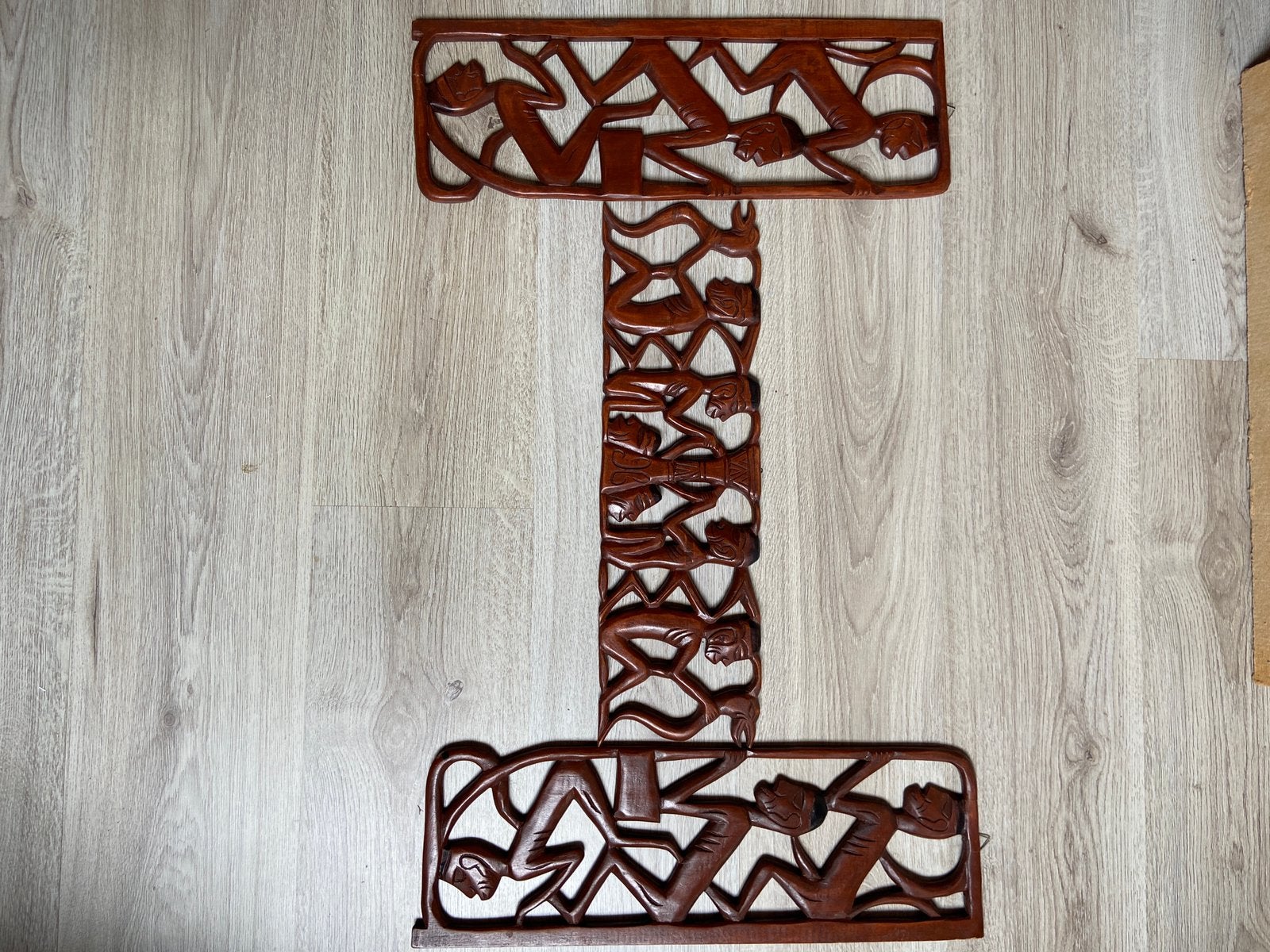3 mooie muur houten snijwerk decoraties, Ophalen