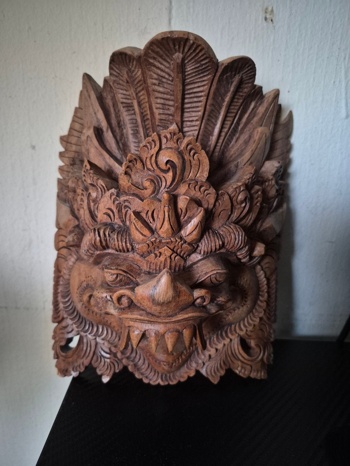 Prachtig handgesneden Balinees Barong / Bhoma masker – Houts, Verzenden