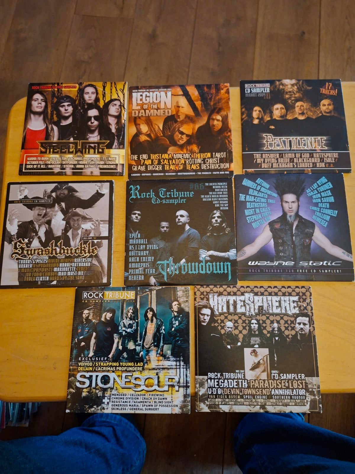 8 Rock Tribune CD Samplers - Diverse Rock & Metal Artiesten, Cd's en Dvd's, Cd's | Rock, Gebruikt, Overige genres, Verzamelalbum