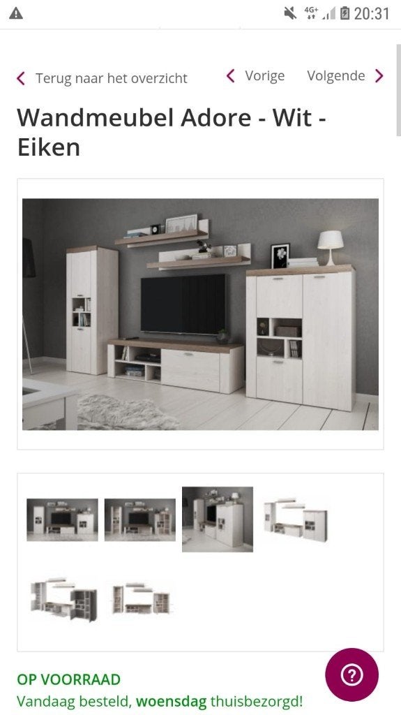 Compleet Kasten set woonkamer, Ophalen, Zo goed als nieuw, 25 tot 50 cm, Minder dan 100 cm
