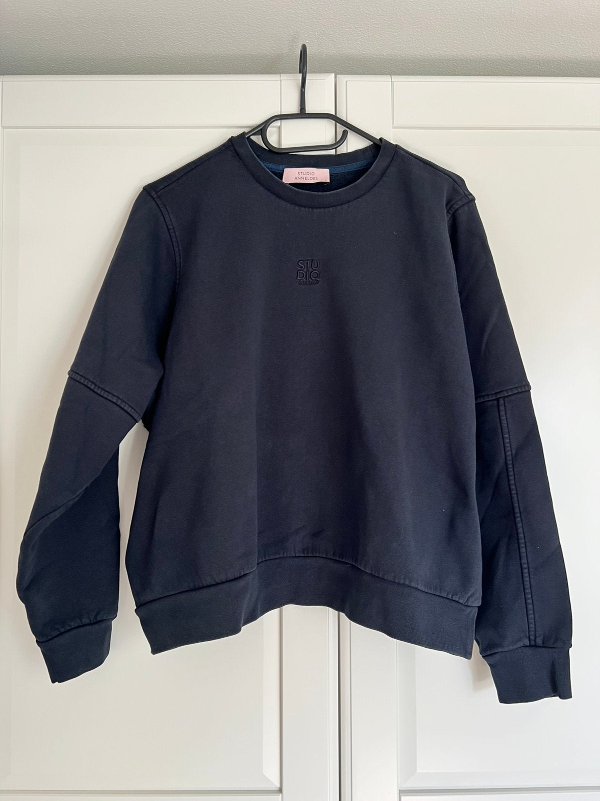 Studio anneloes pleuni sweater trui L/XL donkerblauw, Blauw, Maat 46/48 (XL) of groter, Ophalen of Verzenden, Zo goed als nieuw