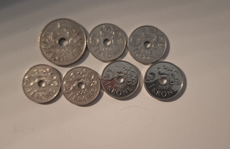 Set Noorse Kronen, Postzegels en Munten, Ophalen of Verzenden, Overige landen, Setje