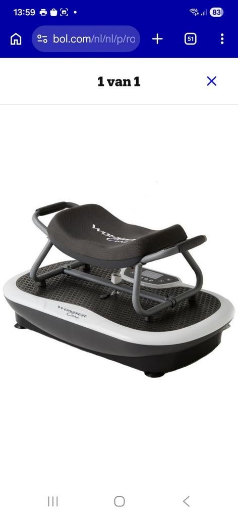 Wonder Core Rock N Fit Trilplaat met Stoel, Sport en Fitness, Ophalen of Verzenden, Zo goed als nieuw, Benen, Overige typen