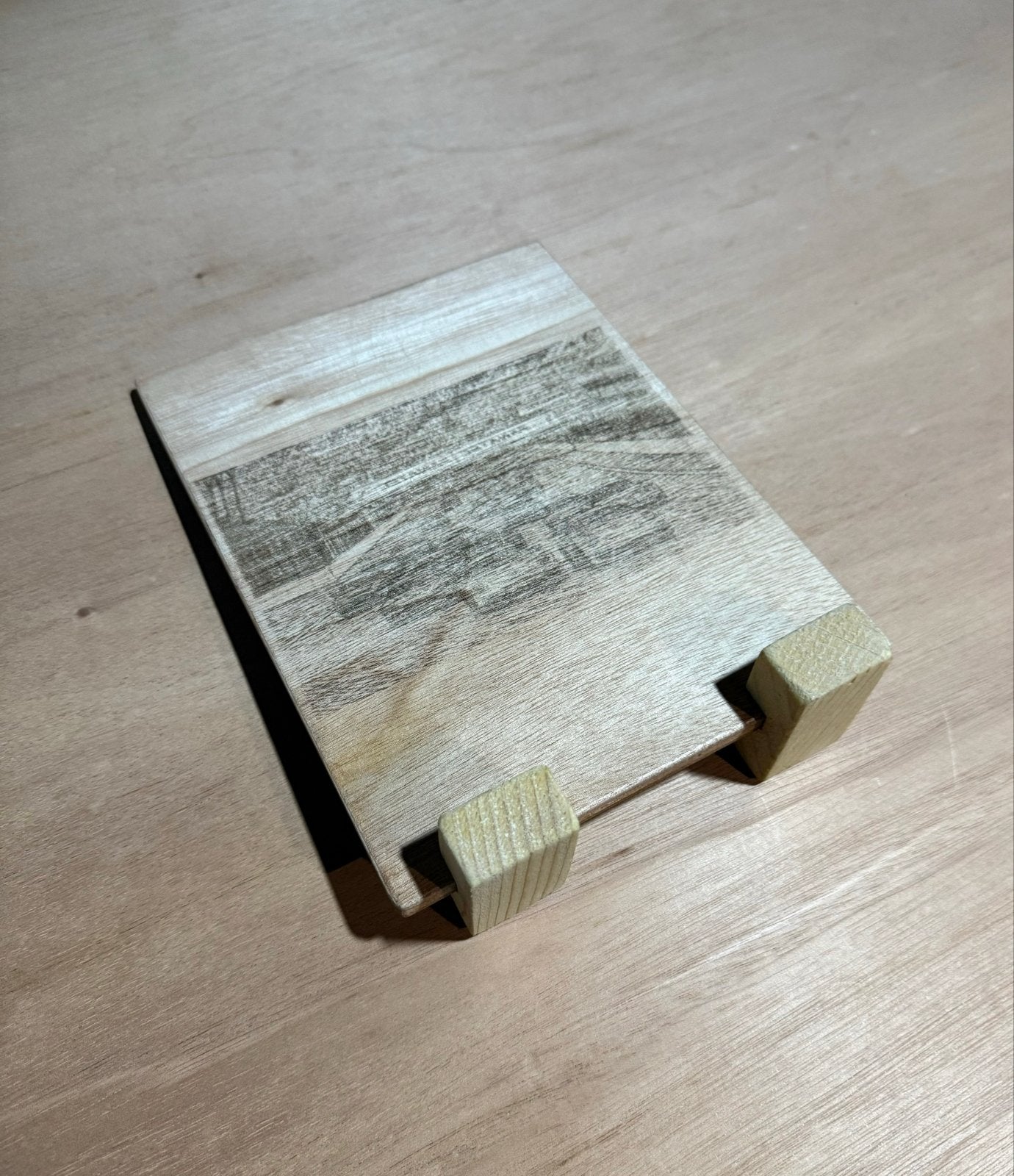 Gepersonaliseerd Gegraveerd Houten Bordje met Standaard, Gravea, Verzenden, Nieuw, 3299BS