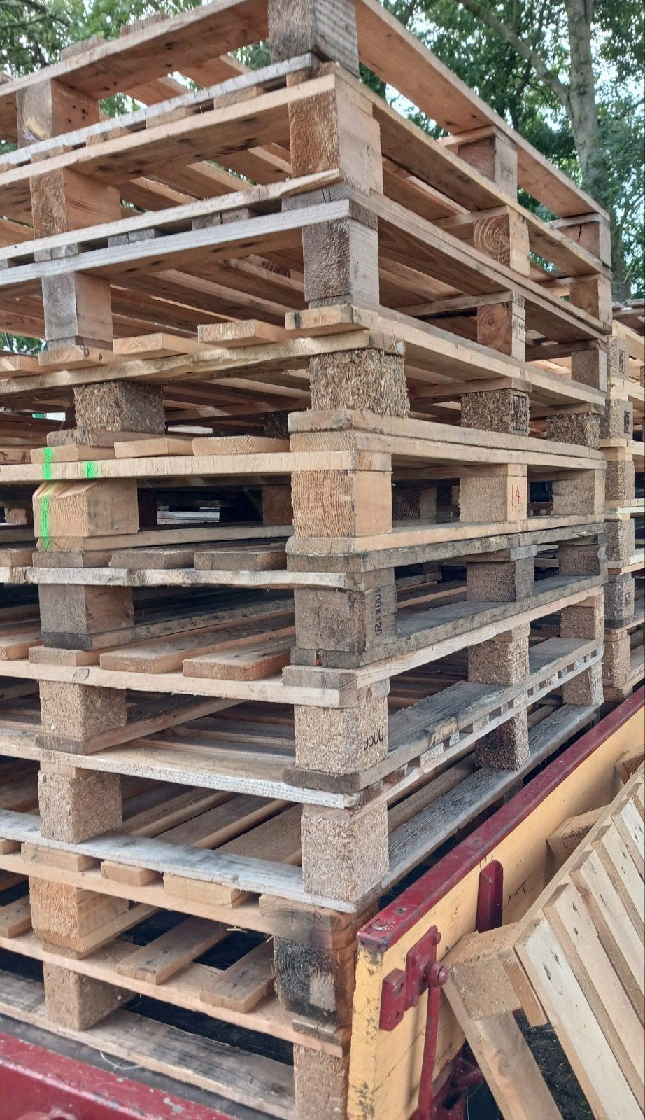 11 pallets 100x120x14, Tuin en Terras, Minder dan 3 m³, Ophalen