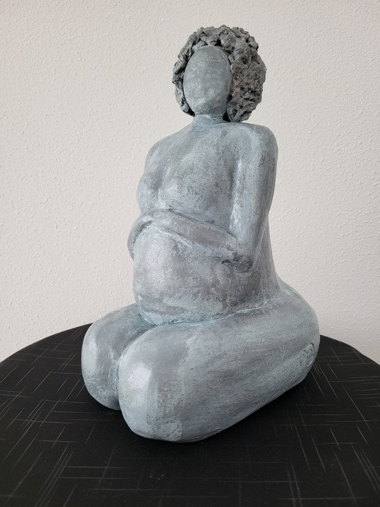 ZWANGERE VROUW, beeld, keramiek, Ophalen, Nieuw, Mens