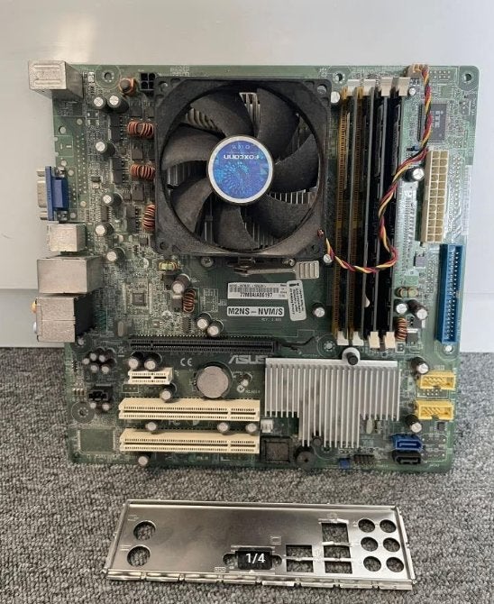 Asus Moederbord M2NS-NVM met CPU en Geheugen, Computers en Software, Moederborden, Refurbished, Ophalen of Verzenden, DDR2, Socket AM2