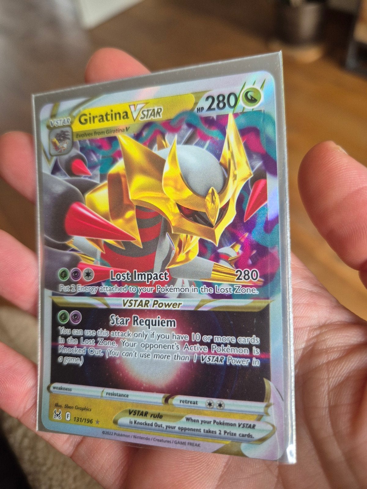 Giratina VSTAR Pokémon Kaart - Lost Origin 131/196, Ophalen of Verzenden, Zo goed als nieuw