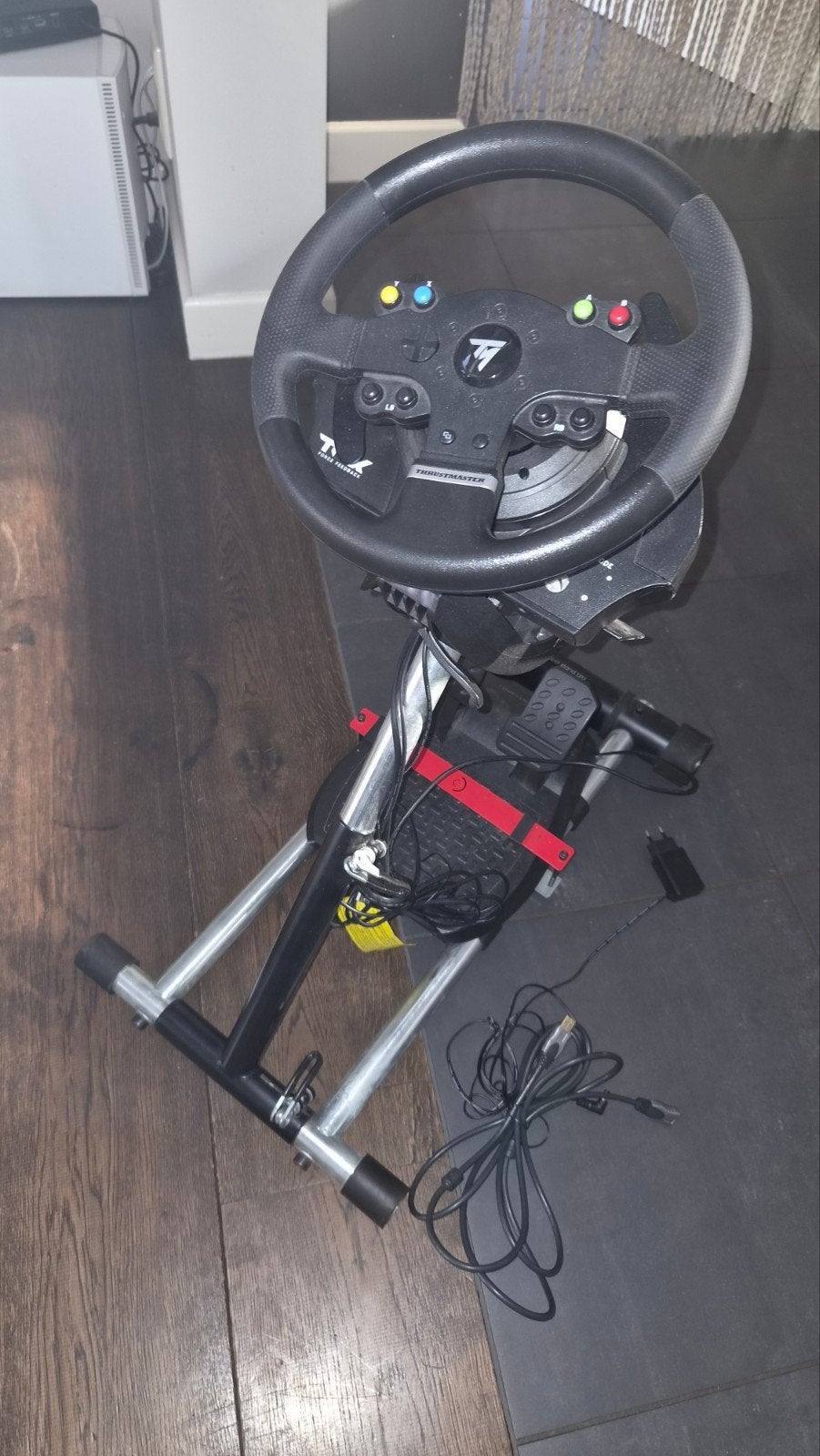 Thrustmaster T150 Racestuur met Pedalen en Wheel Stand Pro, Ophalen, Racestuur, PlayStation, Zo goed als nieuw