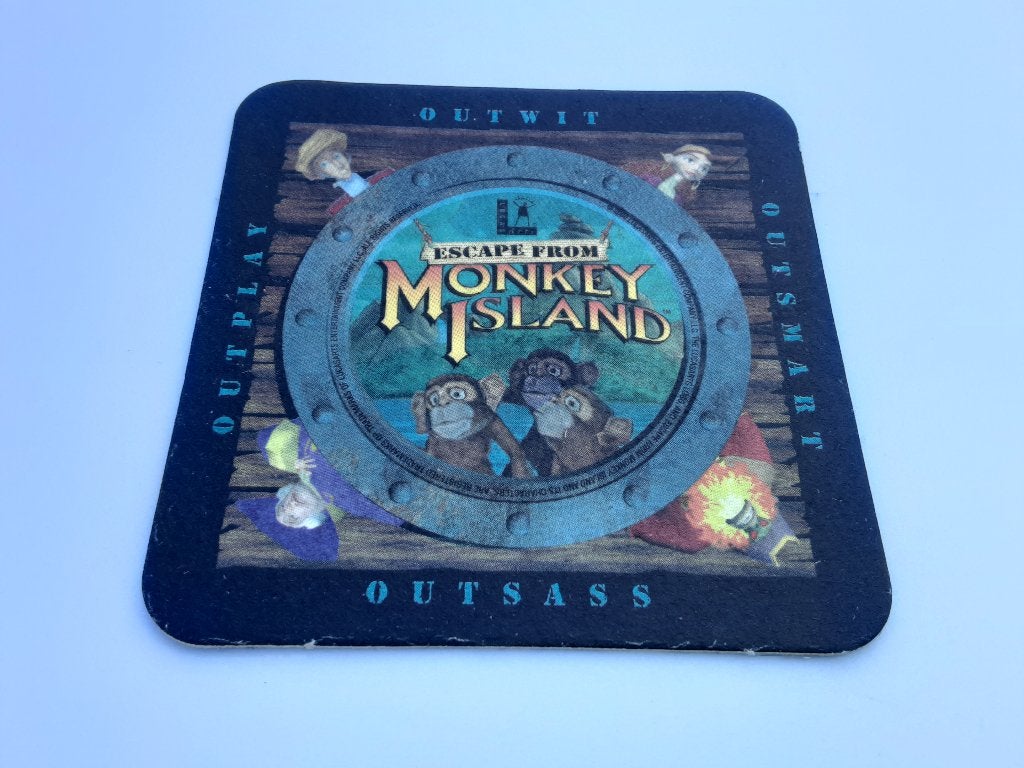 Escape from Monkey Island Promotie onderzetter, Avontuur en Actie, LucasArts, 1 speler, Ophalen of Verzenden