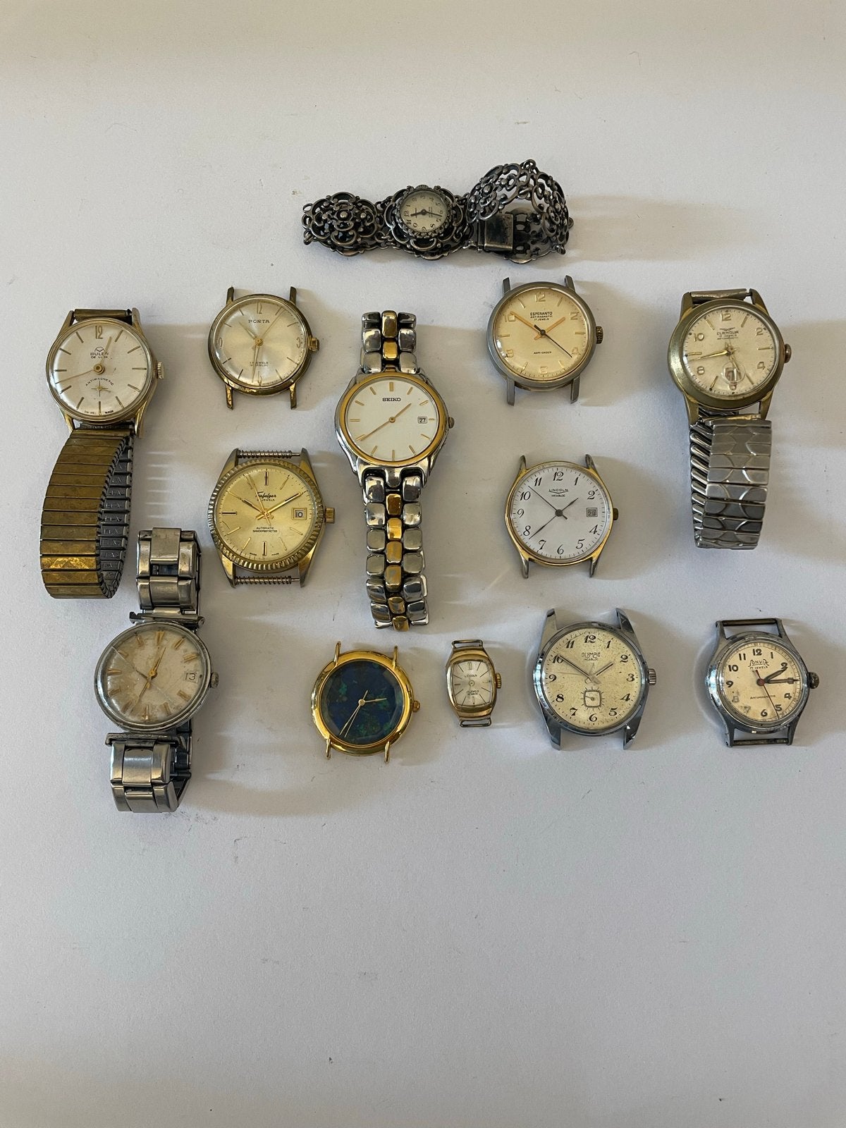 13 Vintage Horloges: Seiko, Zilver (925) en meer, Sieraden, Tassen en Uiterlijk, Horloges | Antiek, Seiko, Met bandje, Polshorloge