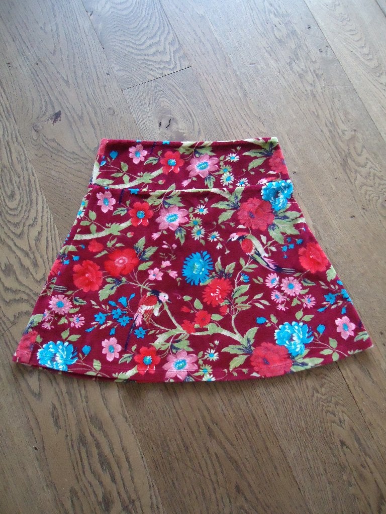 z.g.a.n. gekleurd velours King Louie rokje maat S, Kleding | Dames, Maat 38/40 (M), Overige kleuren, Ophalen of Verzenden, Zo goed als nieuw