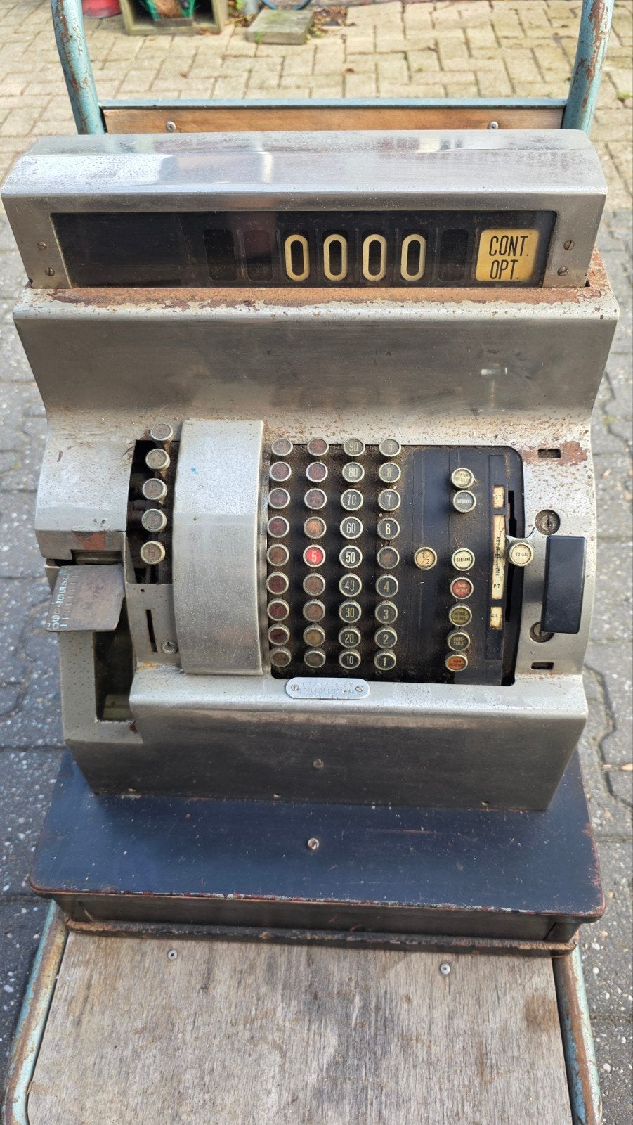 Vintage kassa / kassa register, Ophalen