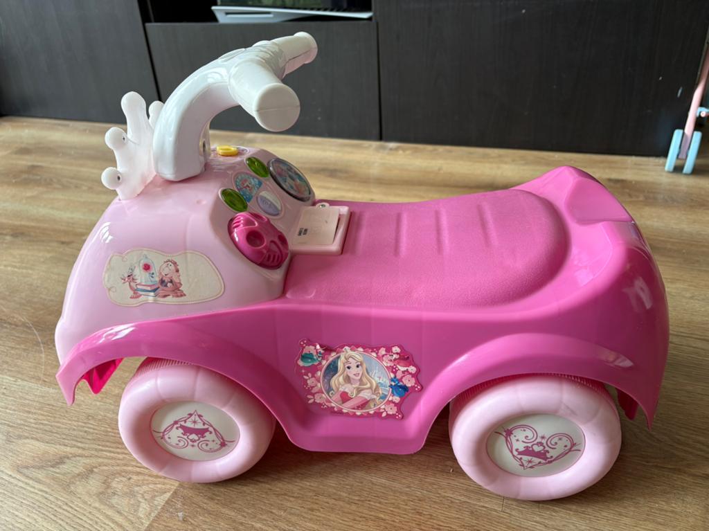 Kiddieland roze prinsessen loopauto, Ophalen, Gebruikt, Loopvoertuig