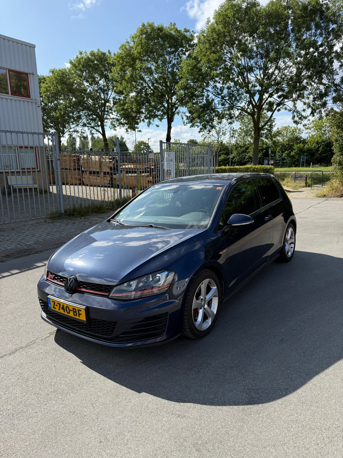 Volkswagen Golf 7 GTI DSG 2015, Stof, 4 cilinders, 1984 cc, Blauw