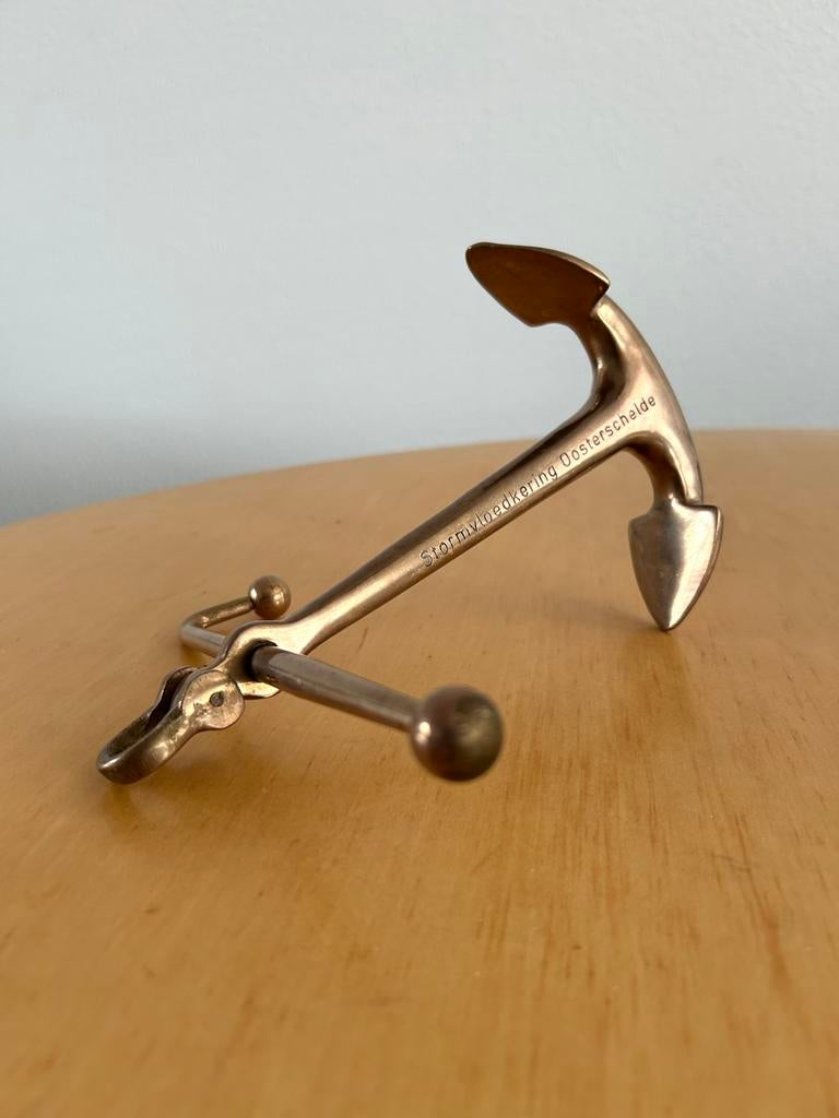Groot messing anker Deltawerken, Antiek en Kunst, Antiek | Koper en Brons, Ophalen of Verzenden