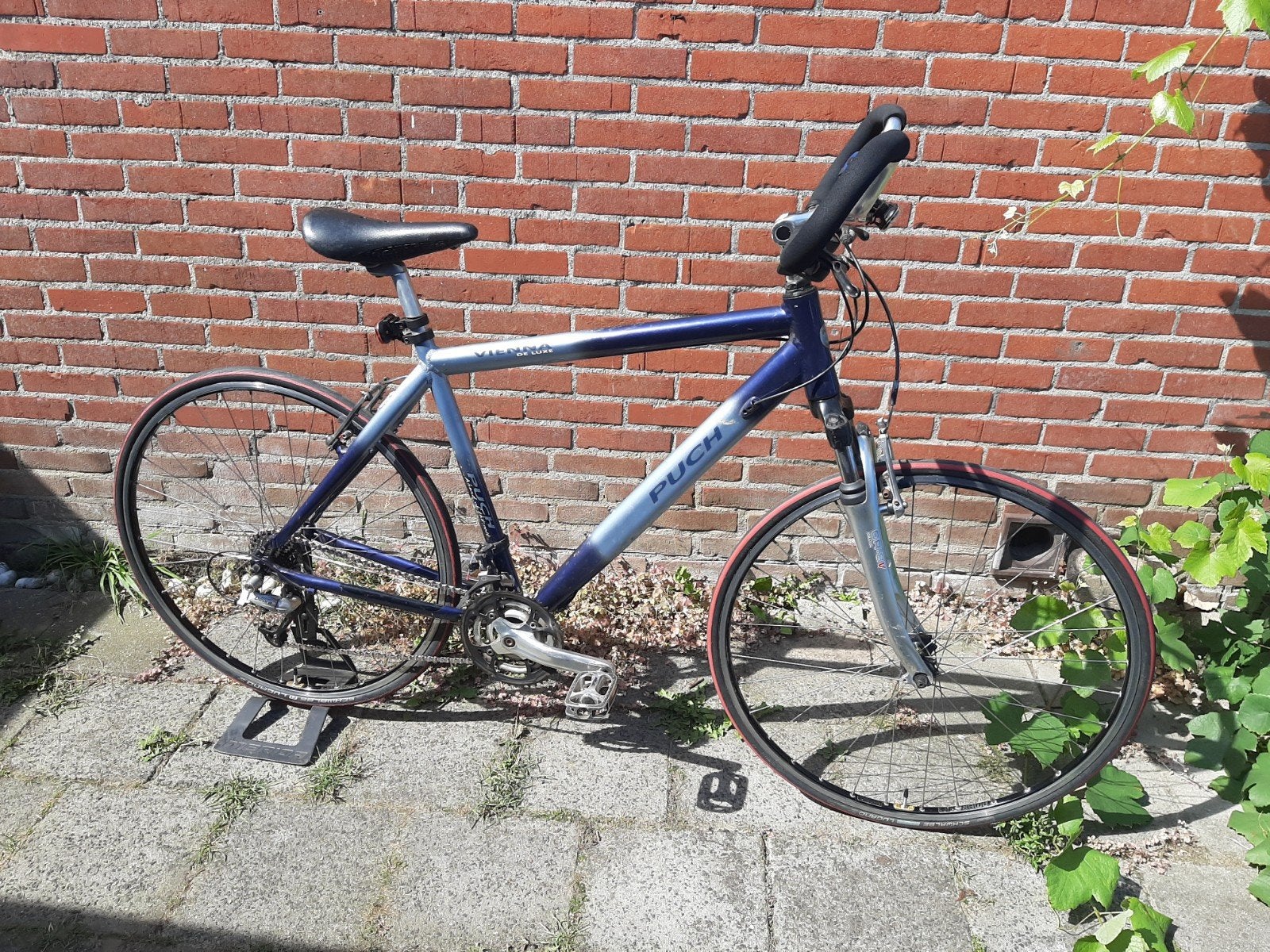 Puch Vienna race ATB hybride volledig Deore, 28 inch, Gebruikt, Vering, Velgrem
