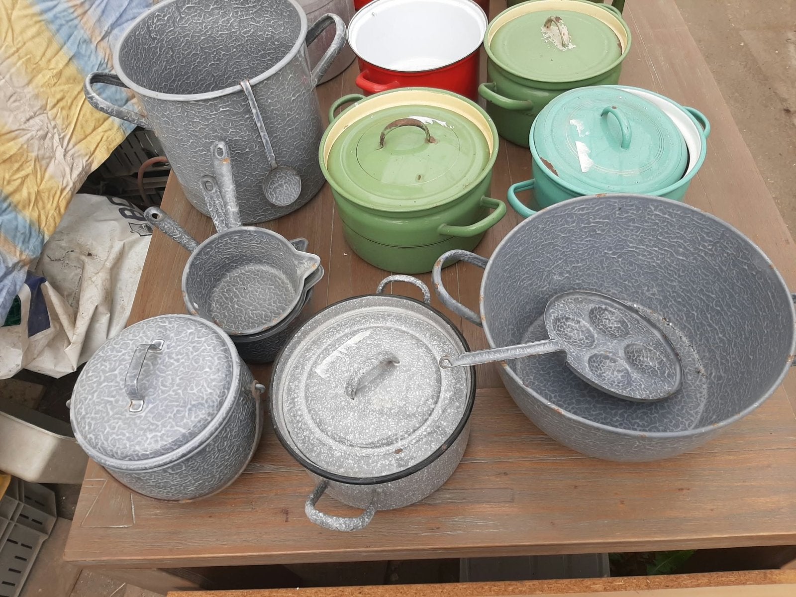 Diverse Vintage Keukengerei pannen, Antiek en Kunst, Ophalen
