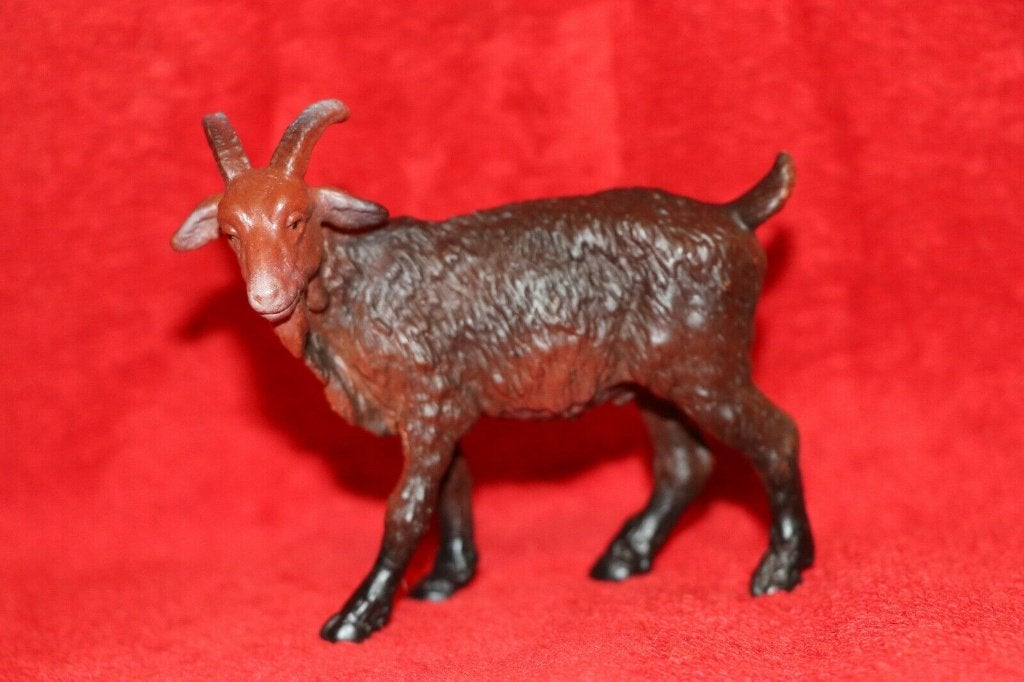 Schleich 13223 bruine bok, dierfiguur, Verzamelen, Dierenverzamelingen, Verzenden, Gebruikt, Boerderijdier, Beeldje of Figuurtje