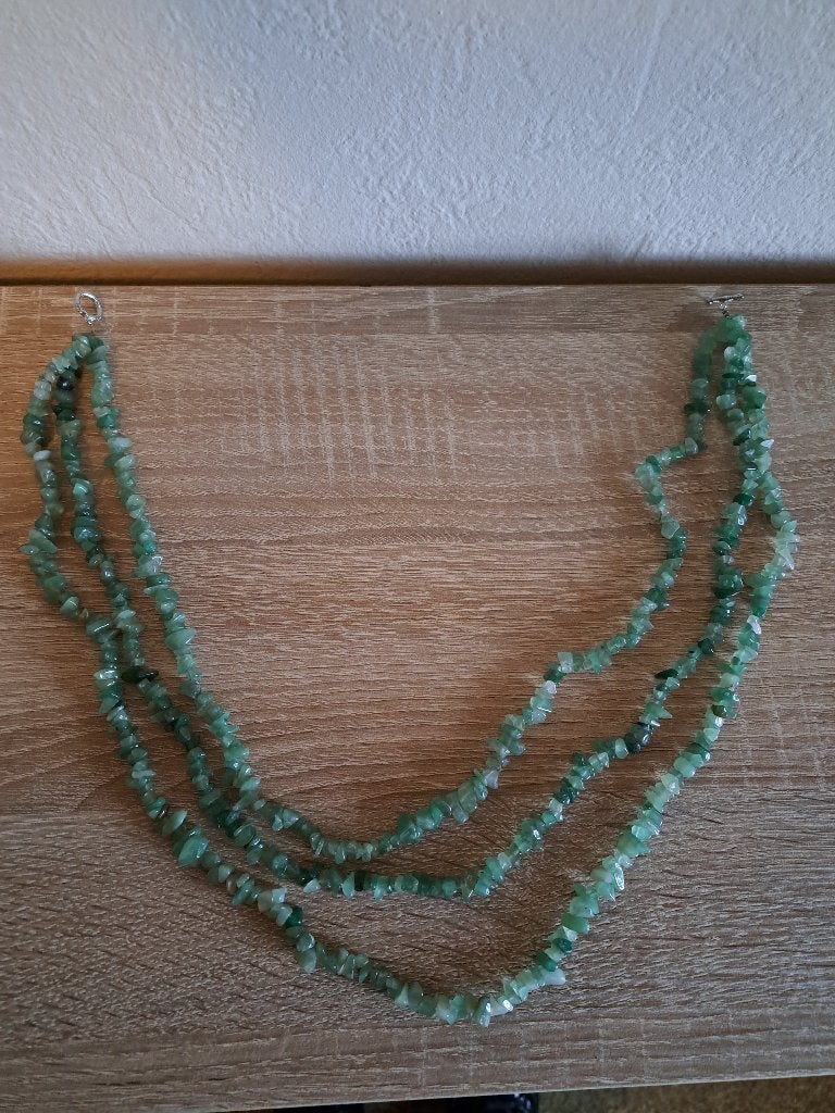 prachtige ketting met edelstenen z.g.a.n., Sieraden, Tassen en Uiterlijk, Kettingen, Ophalen of Verzenden, Nieuw, Steen of Mineraal