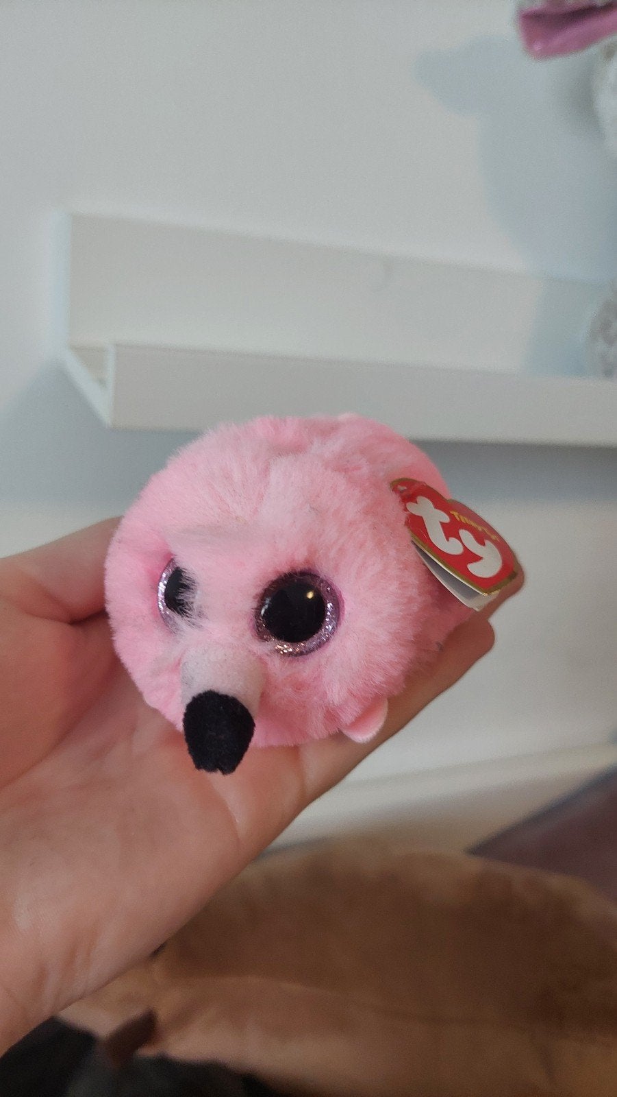 Ty flamingo knuffeltje, Ophalen of Verzenden, Zo goed als nieuw, Overige typen, Ty