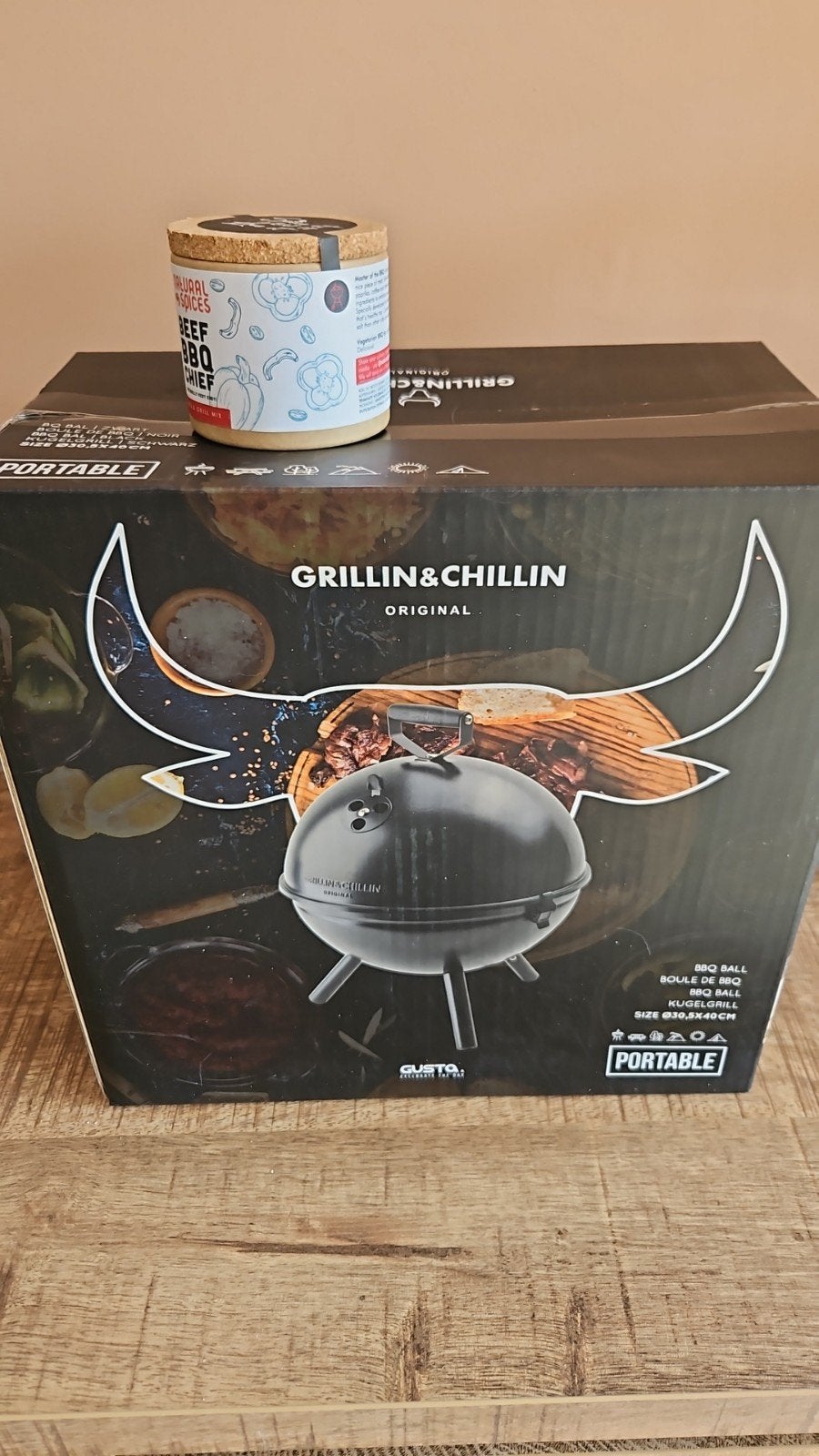 Nieuwe Draagbare Tafel BBQ - Zwart - Grillin&Chillin, Ophalen, Nieuw, Grillin&Chillin