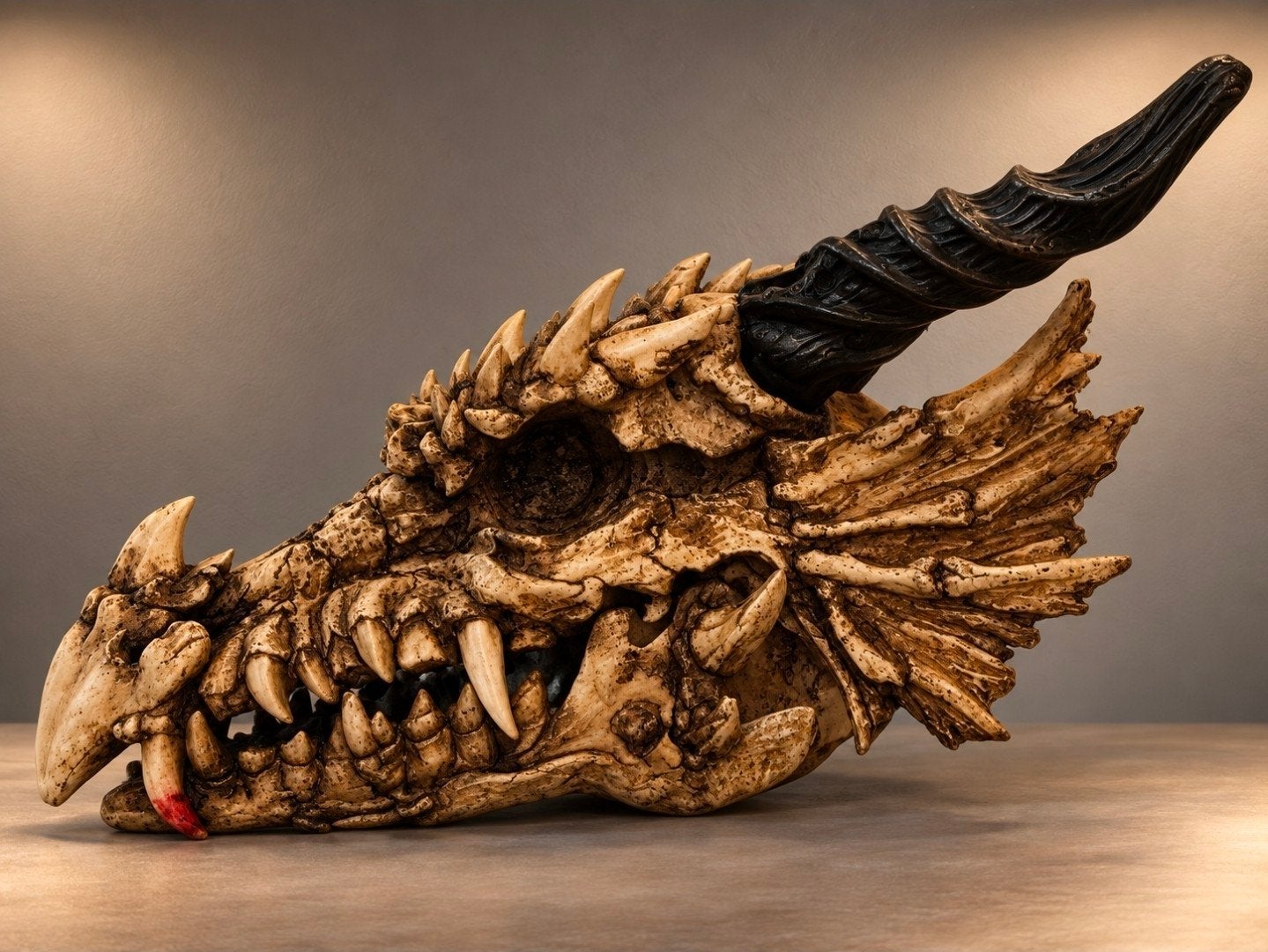 Gedetailleerde Drakenkop Wanddecoratie - Fantasy Stijl, Ophalen, Meerkleurig, Overige stijlen, Kunststof