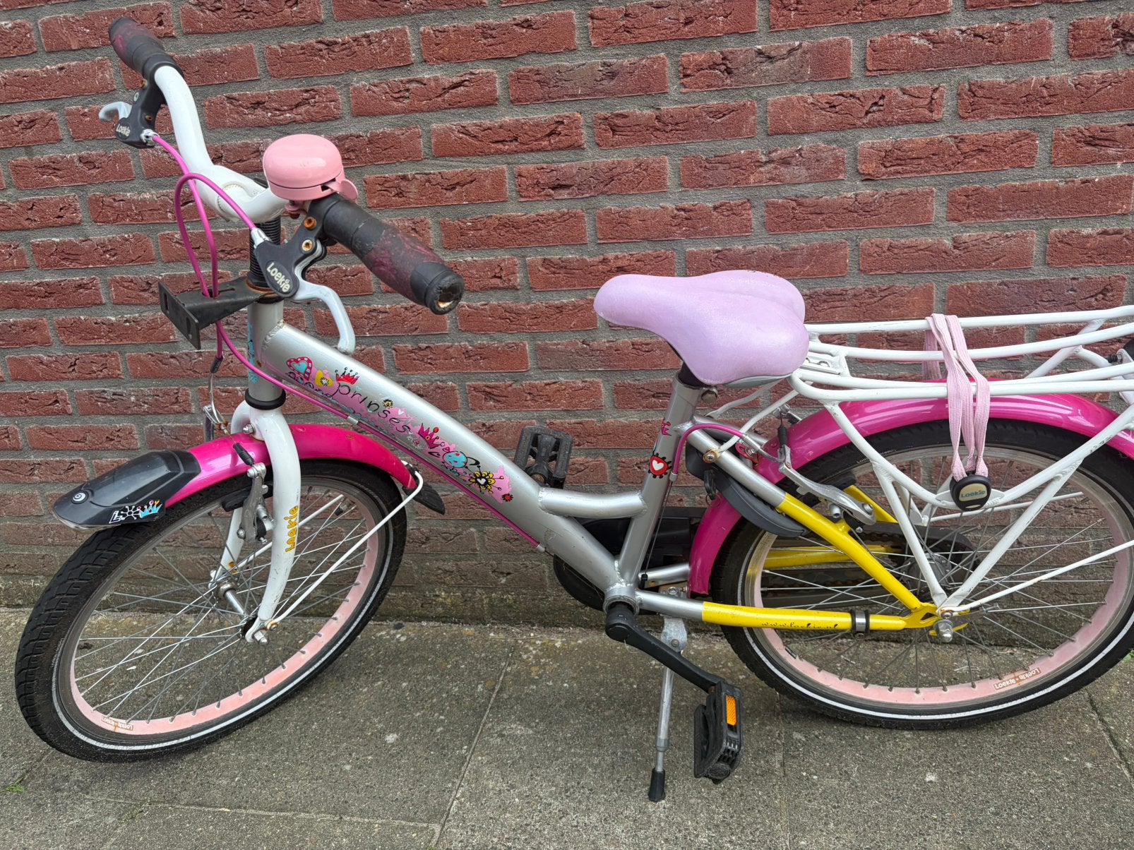 Loekie meisjssfiets 20 inch, Fietsen en Brommers, Ophalen, Gebruikt, 20 inch, Handrem