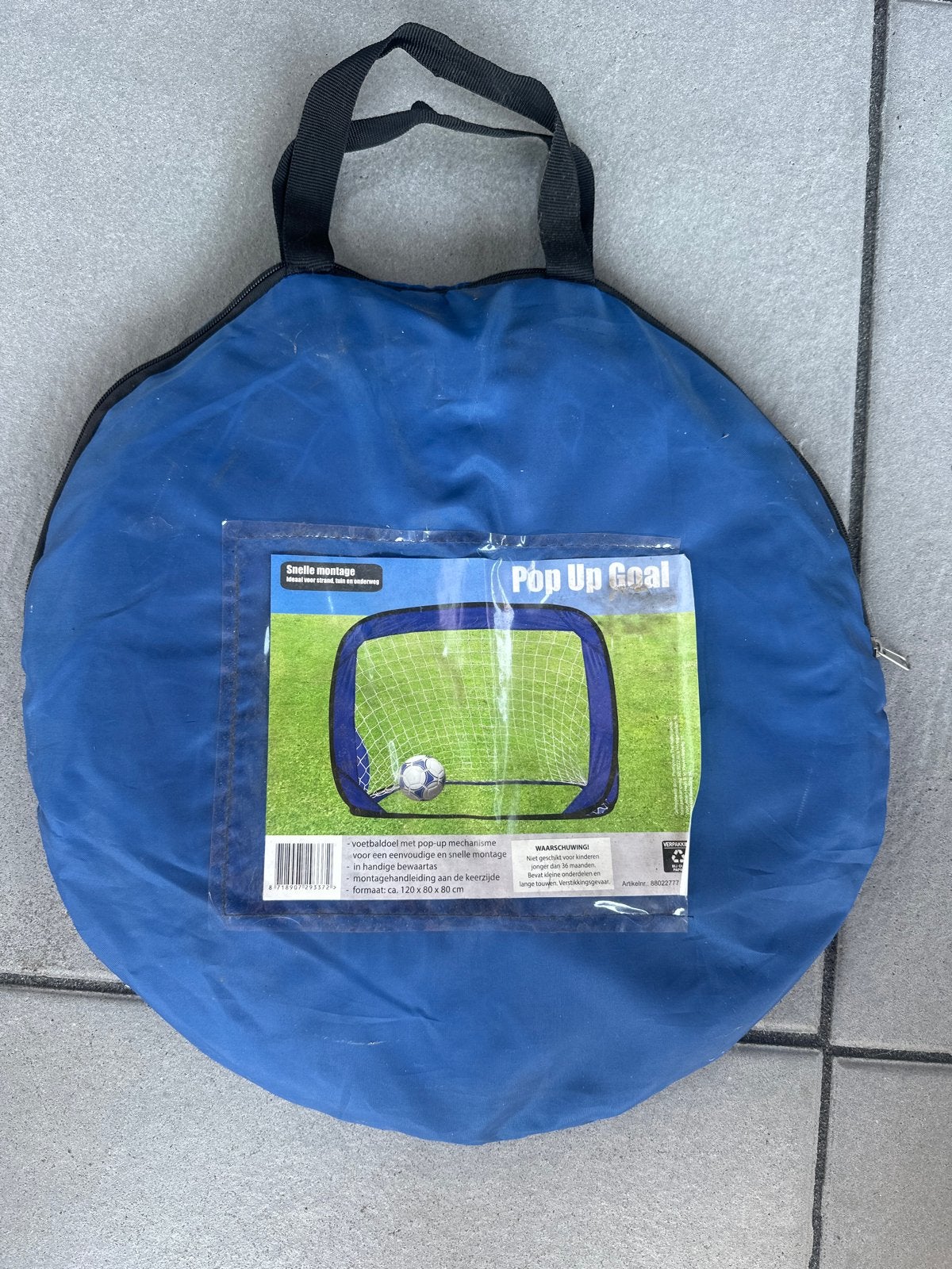 Pop Up Voetbaldoel - Snel Op te Zetten en Compact, Ophalen, Gebruikt