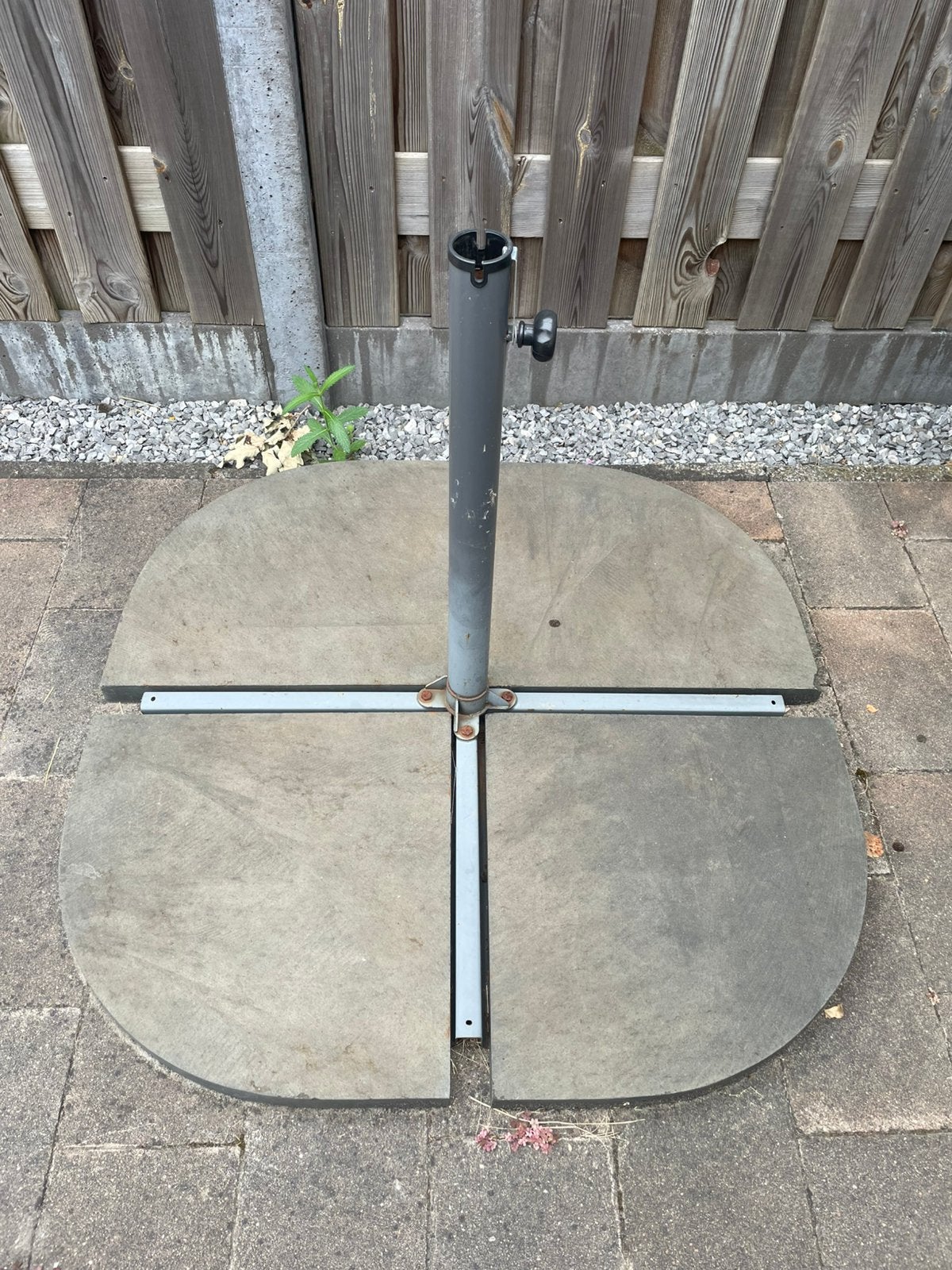 Parasol poot, Ophalen, Gebruikt, Minder dan 1 meter, Parasolvoet