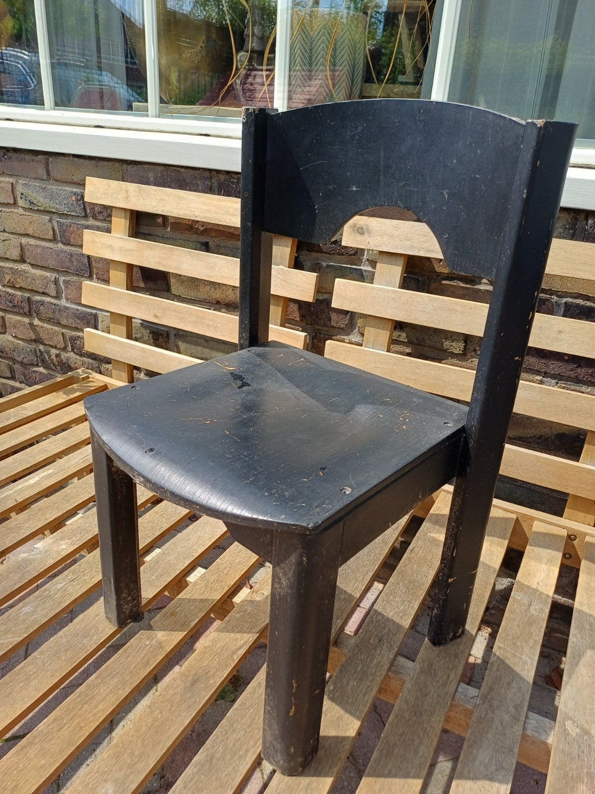 Gratis houten kinder stoeltje, Tuin en Terras, Palen, Balken en Planken, Ophalen, Gebruikt, Minder dan 180 cm, Planken