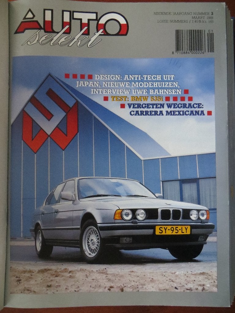 Autoselekt 3 1988 test BMW 535i, Carrera Panamericana, Ophalen of Verzenden, Nieuw, BMW