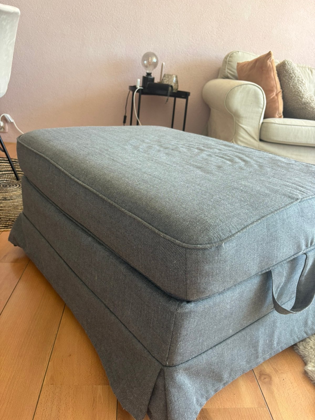 Hocker Ikea Antreciet Grijs, Ophalen, Zo goed als nieuw, Rechthoekig