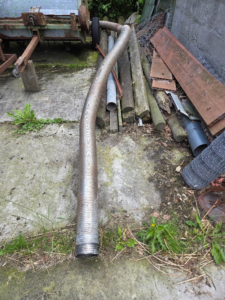 Rvs kachelbuis spiraal, Ophalen, Gebruikt