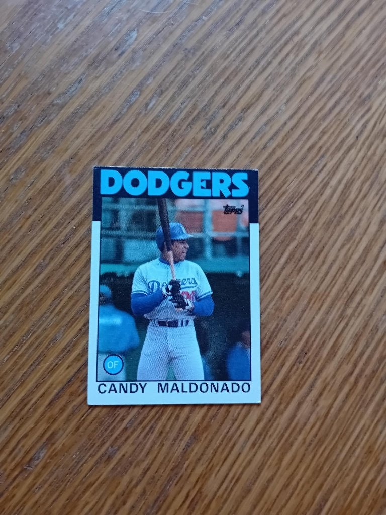 Baseball - Honkbalkaart Topps 87 1986 Candy Maldonaldo, Ophalen of Verzenden, Zo goed als nieuw, Buitenlandse clubs, Spelerskaart
