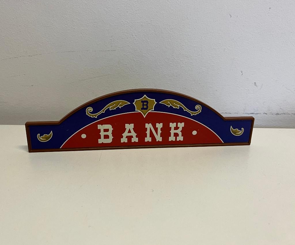 Western Onderdelen nr 87: Uithangbord Bank Huisje 4398 70012, Ophalen of Verzenden, Gebruikt, Los playmobil