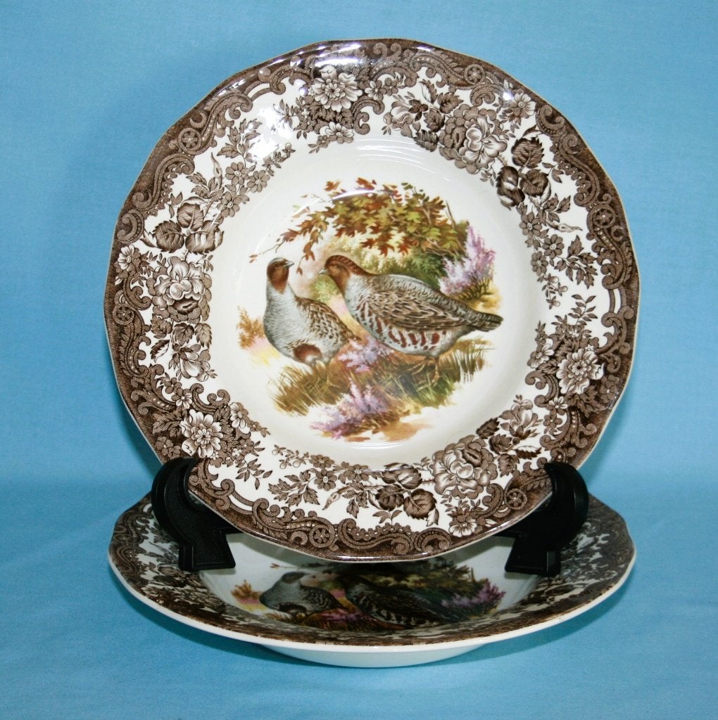 Royal Worcester Palissy " Game Series " Soepbord - Patrijs, Royal Worcester, NVT, Ophalen of Verzenden, Zo goed als nieuw