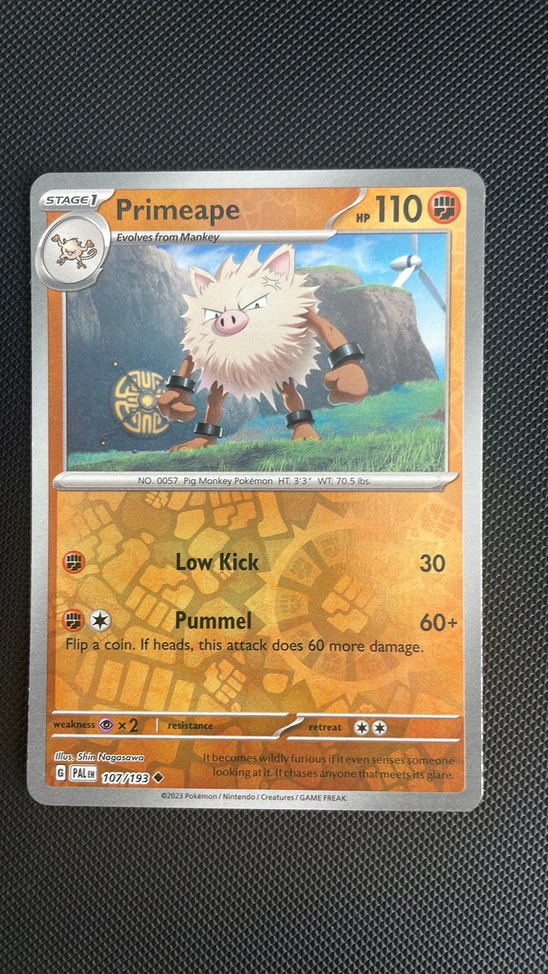 Primeape 107/193 Reverse Holo Paldea Evolved Packfresh, Ophalen of Verzenden, Zo goed als nieuw