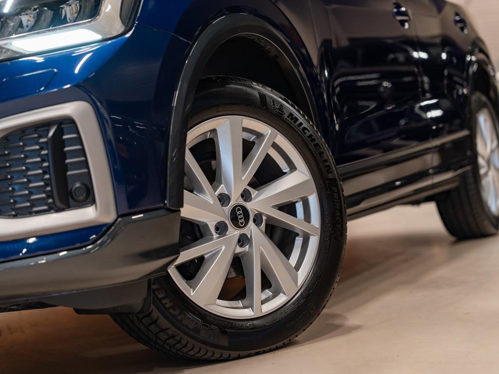 Audi Q2 30 TFSI Pro Line, Navi, Cruise, Clima, PDC, Electris, Voorwielaandrijving, Stof, Gebruikt, Blauw