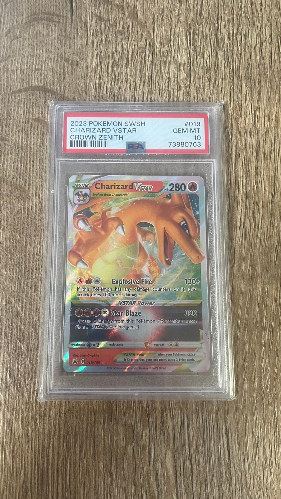 Charizard Vstar #019 PSA 10, Ophalen of Verzenden, Nieuw