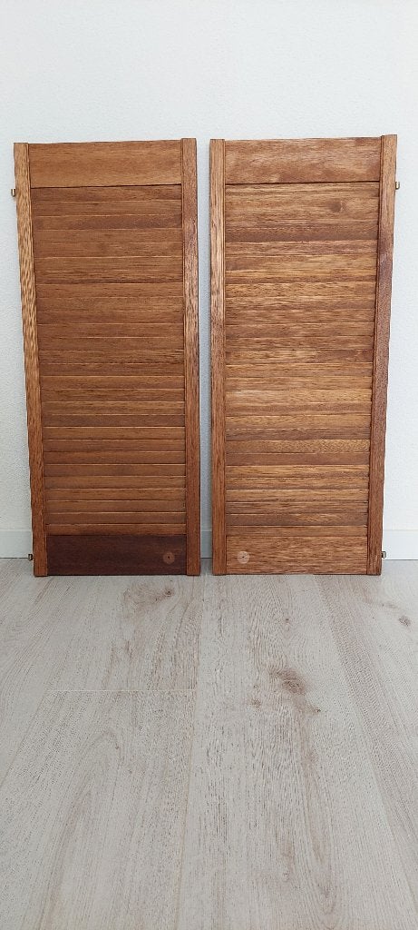Louvre deurtjes, Doe-het-zelf en Verbouw, Deuren en Horren, Gebruikt, Minder dan 80 cm, Binnendeur, Minder dan 200 cm