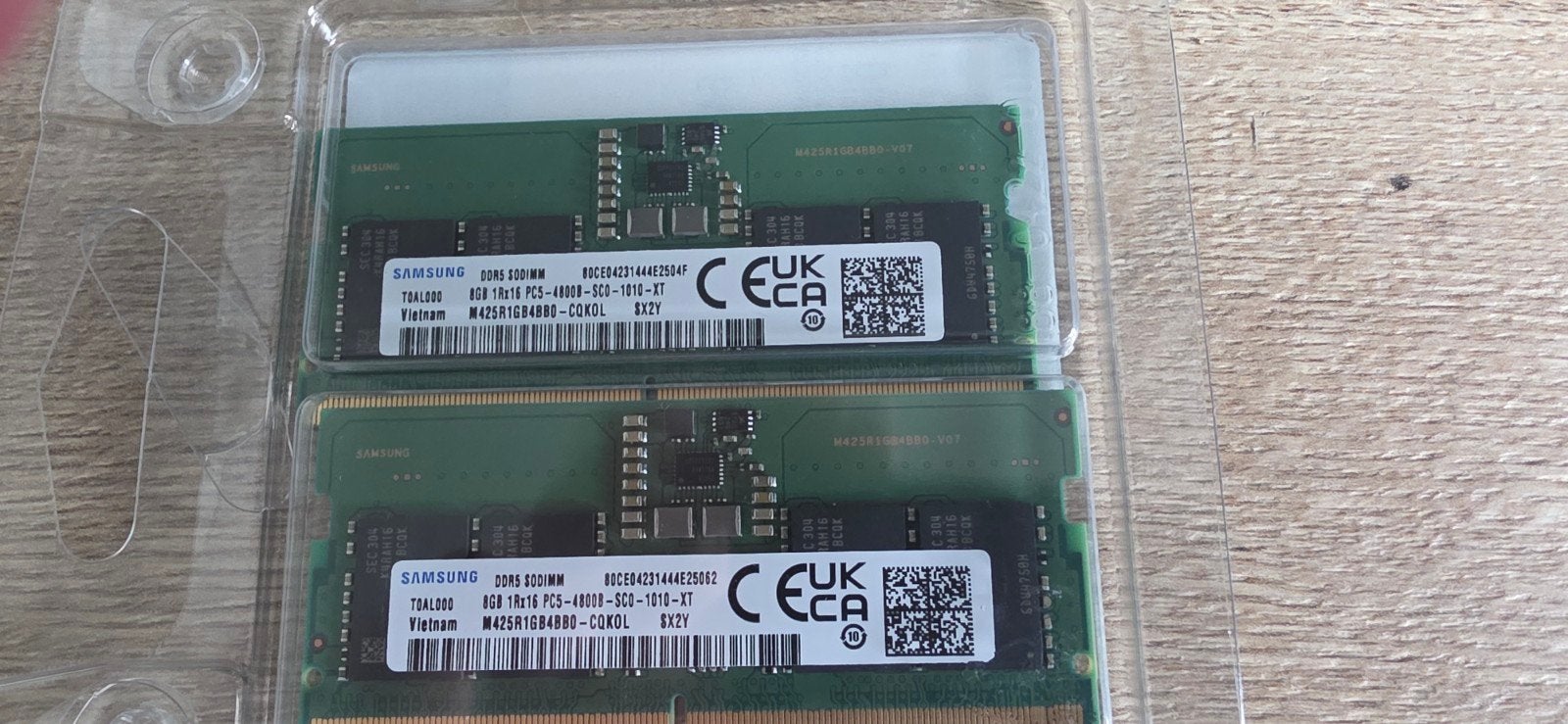 Samsung 16GB (2x8GB) DDR5 4800MHz SODIMM Laptop RAM, Computers en Software, RAM geheugen, Ophalen, Zo goed als nieuw, DDR5, Laptop