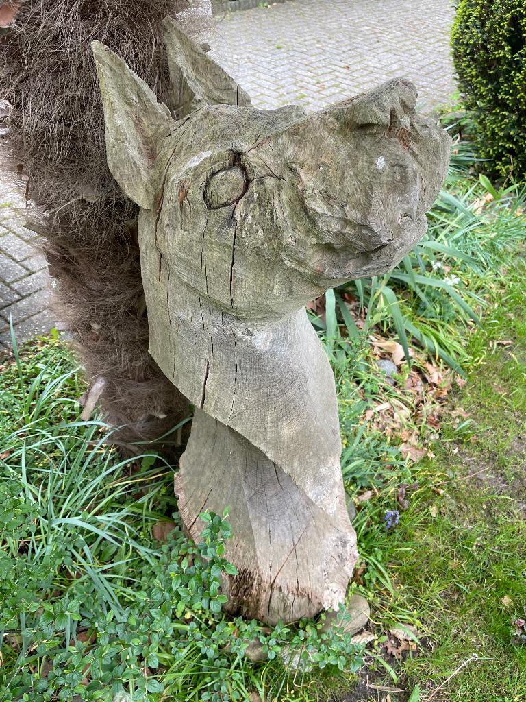 Houten ( tuin) beeld, Ophalen, 1 meter - 2 meter, Beeld, Hout