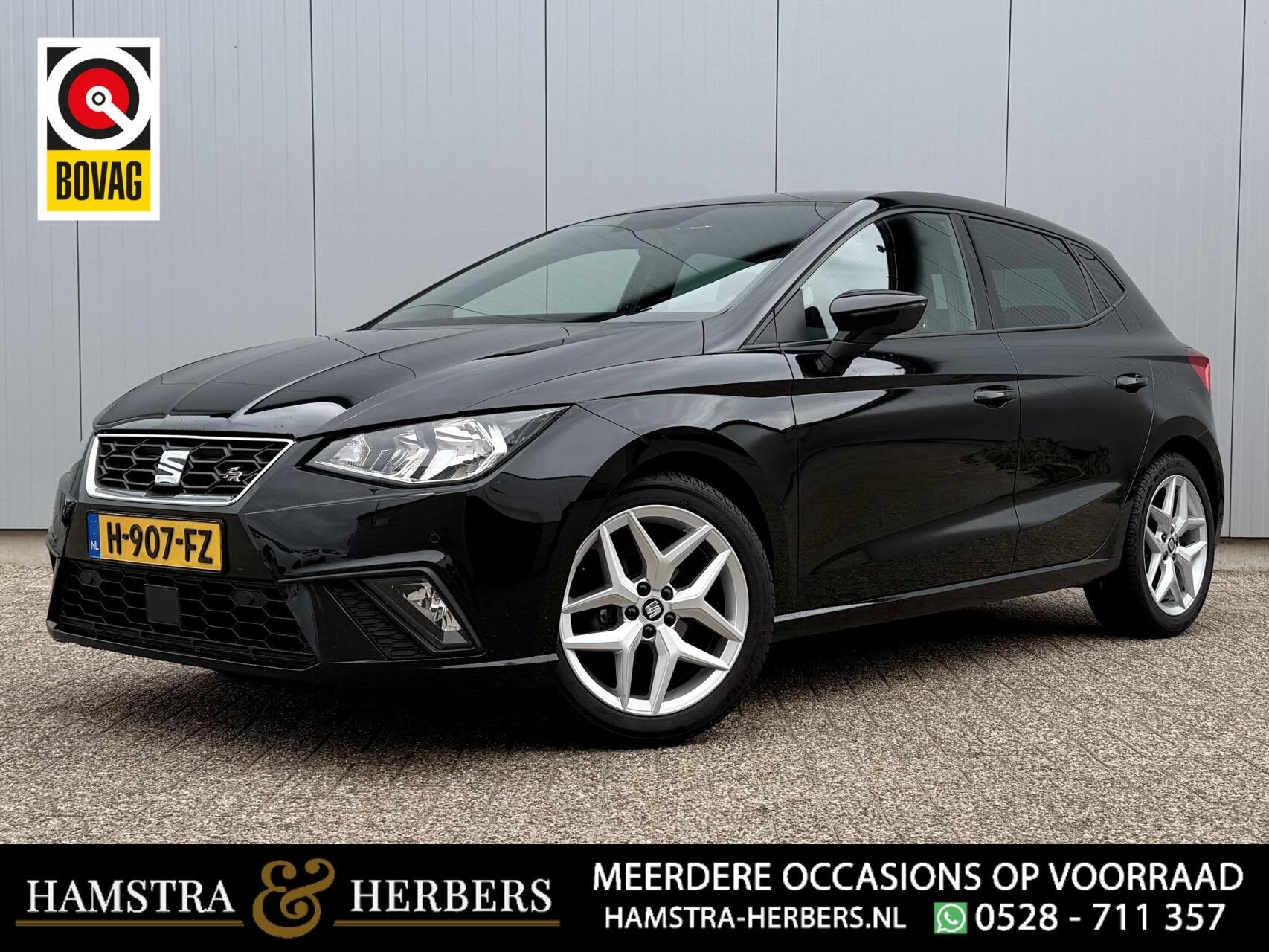 Seat Ibiza 1.0 TSI FR zwart, Auto's, Voorwielaandrijving, Euro 6, 95 pk, Origineel Nederlands
